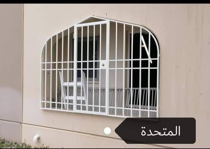 أبواب حديد • حمايات شبابيك • مجمع بسماية
