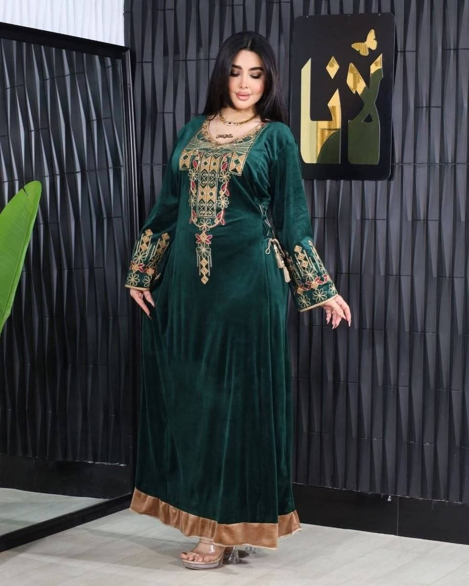 ازياء اوركيد • دشداشة ستراس • مقاسات L-5XL