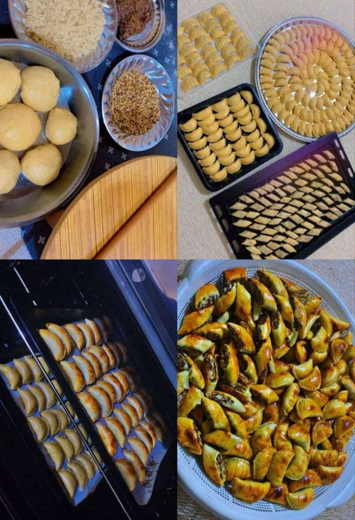 كليجة ملاك • طازة • جوز تمر سمسم