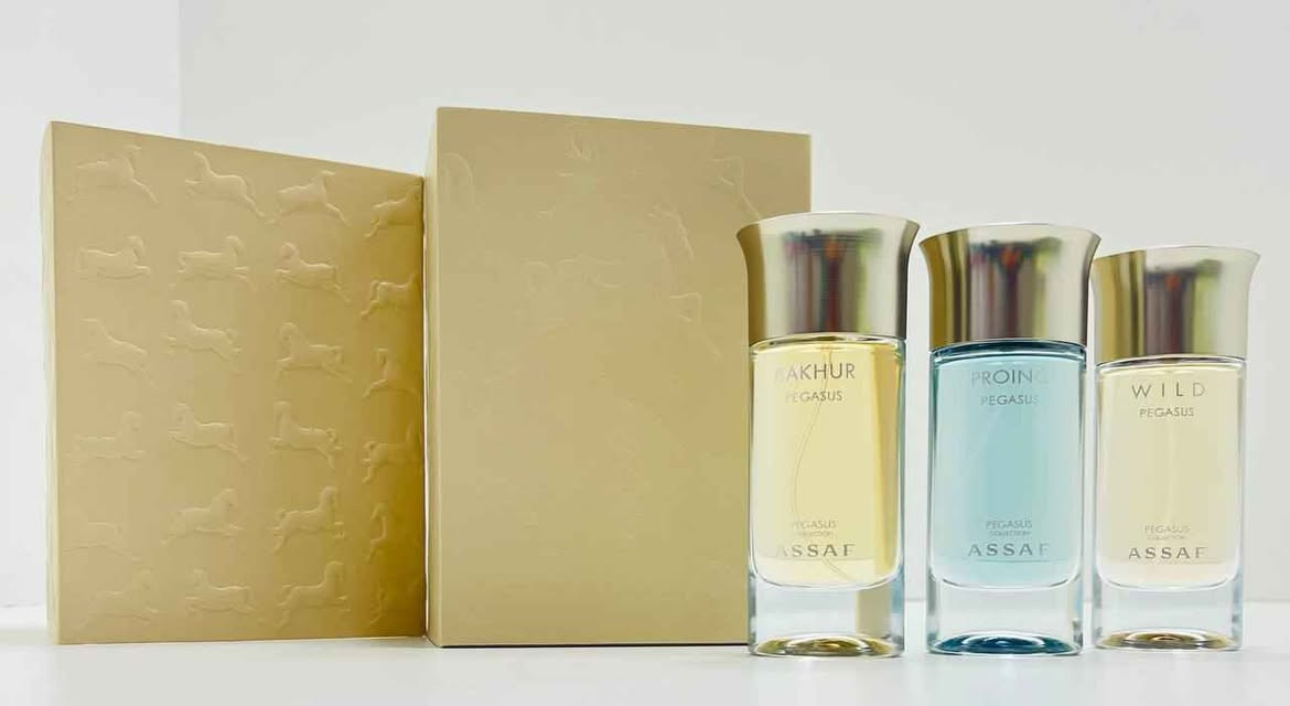 مجموعة بيقاسوس من عساف 3 عطور حجم 100 مل الباكجنج جداً مناسب كـ هدية 🥹💅🏻✨

وايلد Wild عطر جريء وجذاب النوتات  برغموت، فلفل وردي، ياسمين، عنبر، فانيليا وباتشولي 🫶🏻💖

بخورBakhur عطر شرقي دافئ وفخم. النوتات زعفران، هيل، قرفة، ورد، عود، عنبر ومسك 🍂

بورينو Proino عطر منعش وناعم النوتات  ماندرين خوخ  فراولة ياسمين، عنبر وباتشولي 🌷✨

الـعطور ماستر كوالتي ⚡
سـعـࢪ الـبكج  :  50د.ع 🇮🇶
الـتوصيل لـبغداد 4 وللـمحافظات 6 حلة, بابل

