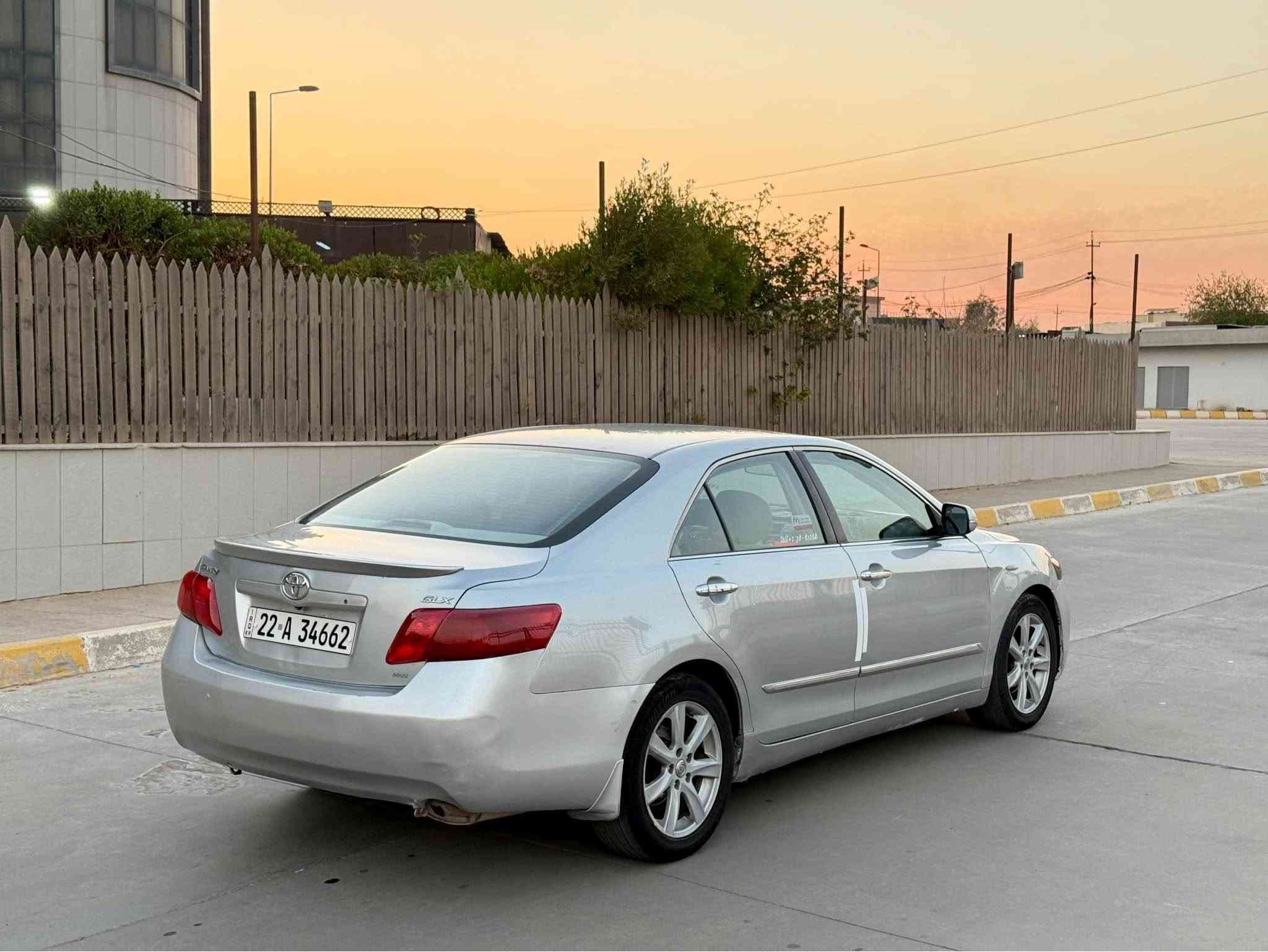 تيوتا كامري موديل ٢٠٠٧ خليجي

سعرا  ٨٧ مجال قليل 
مكان كركوك داخل المدينة

بيه ربع باب صبغ و بنيد صبغ بدون دواخل بدون ايرباك

محرك ٤ سلندر بدون صرف بدون بخار

سنوية رقم جديد شرط تحويل 

اسيا  ***********
كورك *********** كركوك, العراق
