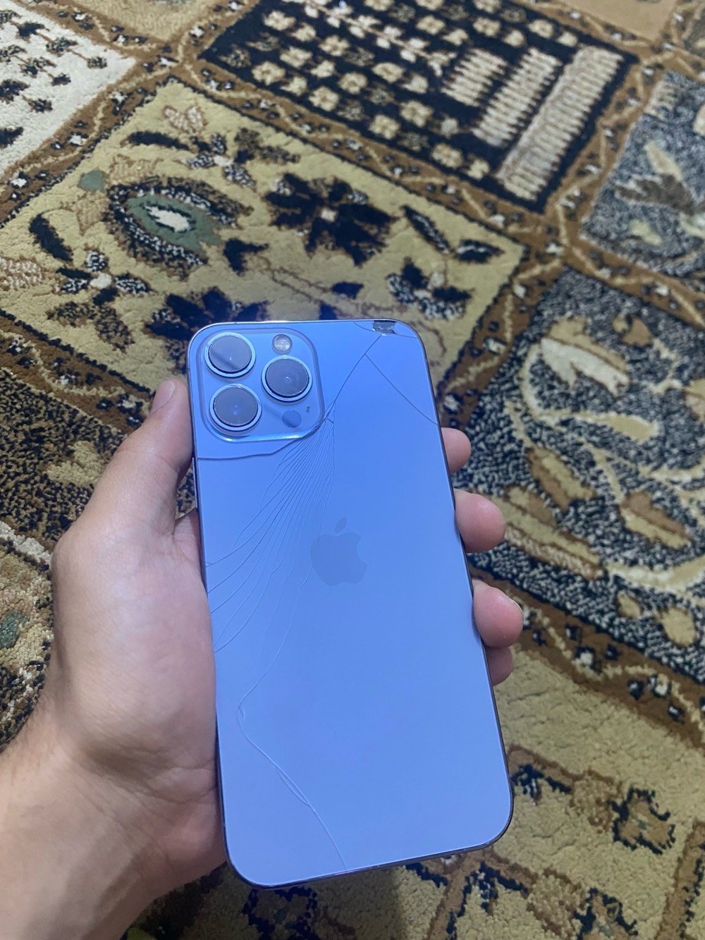 ايفون ١٣ برو ماكس • ذاكرة ٢٥٦ • ضهر مكسور