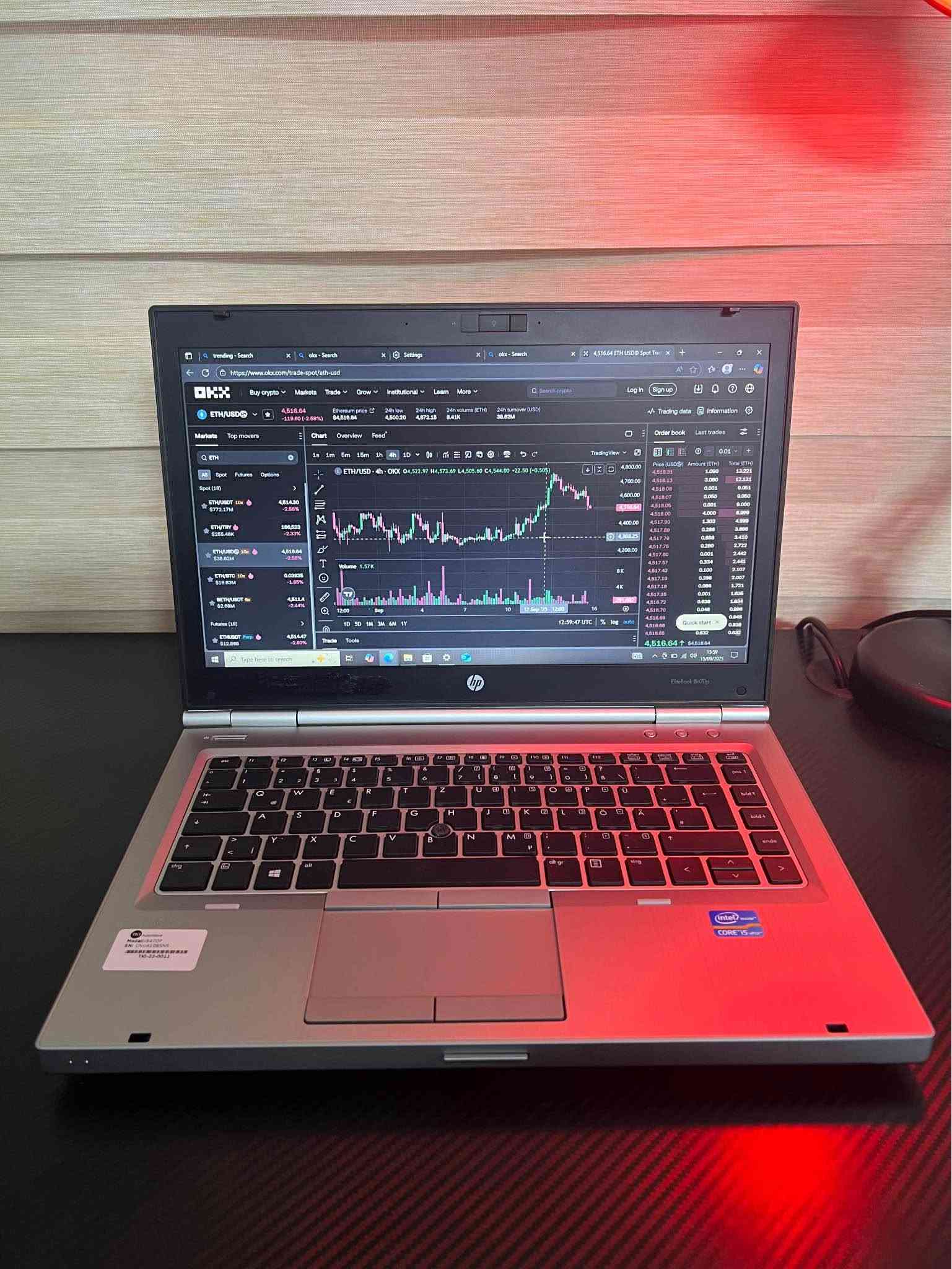 HP EliteBook 8560w • رام 16GB • NVIDIA Quadro 1000M