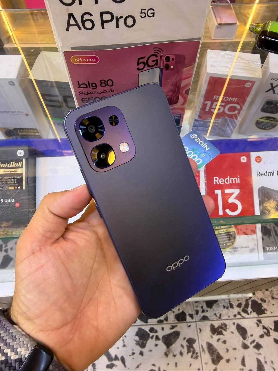 🔥 OPPO A6 Pro 5G

الجهاز استخدام يوم واحد فقط

🔹 الذاكرة: 256GB

🔹 شاشة AMOLED بتردد 120Hz

🔹 بطارية عملاقة 6500mAh

🔹 شحن سريع 80W SUPERVOOC

🔹 مقاومة الماء والغبار IP69

🔹 نظام تبريد SuperCool VC

🔹 يدعم شبكات 5G

السعر425،000/ اسعار ثابتة

👑 الملك سنتر للهواتف 

***********

نص مكتوب في الصور:
- OPPO A6 Pro 5G 256 GB 575,000