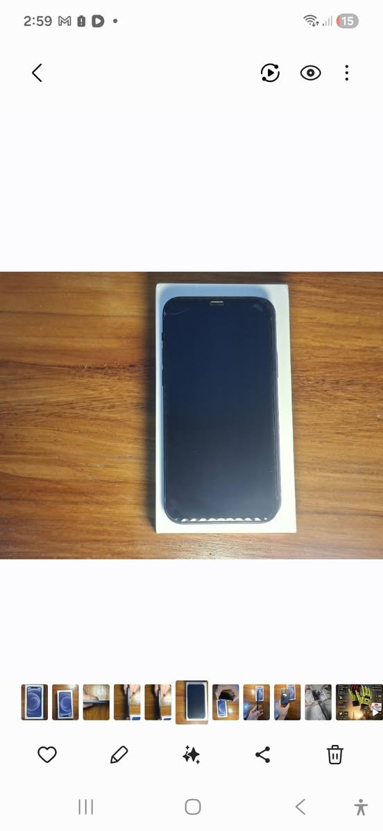 آيفون 12 – 128GB | أسود | وكالة أمريكية
📋 المواصفات

▪️ الموديل: iPhone 12 (الحجم العادي)

▪️ السعة: 128GB

▪️ اللون: أسود

▪️ النسخة: أمريكية LL/A، تدعم 5G

▪️ النظام: iOS 17.5.1

🔋 الحالة

▪️ الجهاز سليم وشغال بالكامل

▪️ البطارية أصلية 75%، ما انفتحت ولا تبدلت

▪️ غير مصلح

▪️ ⚠️ شرخ بسيط بأعلى الشاشة (واضح بالصور) ، ما يؤثر على العمل طبعا مجرد لزكه تكدر تبدله

📦 المرفقات

▪️ العلبة الأصلية فقط (بدون كيبل أو شاحن)

🔍 الفحص

▪️ الرقم التسلسلي يُعرض عند المعاينة ويُطابق مع العلبة

━━━━━━━━━━━━━━

💰 السعر: 350,000 دينار (قابل للتفاوض البسيط)

📍 الموقع: البصرة، المعاينة والتجربة قبل الشراء

🚚 التوصيل: متوفر داخل البصره

📩 للتواصل: واتساب / رسائل خاصة

***********

نص مكتوب في الصور:
- ٣:١٢
- حالة البطارية والشحن
- رسالة مهمة حول البطارية
- حالة بطاريتك متدنية جدًا. يمكن أن يبدل أحد مزودي خدمة Apple المعتمَدين البطارية لاستعادة الأداء والطاقة القصويين.
- العثور على خيارات الخدمة...
- الحد الأقصى للقدرة
- ٧٥٪
- هذا قياس لقدرة البطارية مقارنة بقدرتها عندما كانت جديدة. قد تتسبب القدرة المنخفضة بتقليل ساعات الاستخدام بين عملية الشحن والأخرى.
- أقصى قدرة للأداء
- ستساعد الأنظمة المضمنة في النظام والمكونات في تخفيف آثار الأداء التي قد تلاحظها أثناء التقدم الكيميائي في عمر بطارية iPhone.
- شحن البطارية المحسن
- للحد من استنزاف عمر البطارية، يتعلم الـ iPhone من عادات الشحن اليومية، بحيث ينتظر ولا يتجاوز ٨٠٪ حتى يحين موعد حاجتك إلى استخدامه.
- 2:59 M 15
