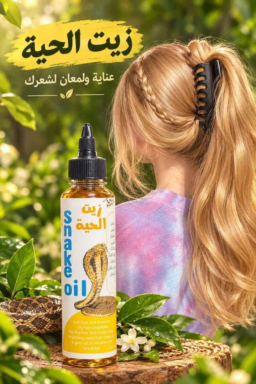 زيت الحية • باكستاني • يطوّل الشعر