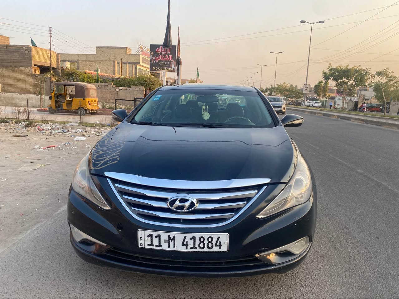 سوناتا فول ١/١ ٢٠١٤ بدون ايرباك حادث خفيف بدون دواخل باسمي وهزه جديده وتحويل ثاني يوم ماشيه ١٤٣ السعر ٩٨$ *********** بغداد, العراق
