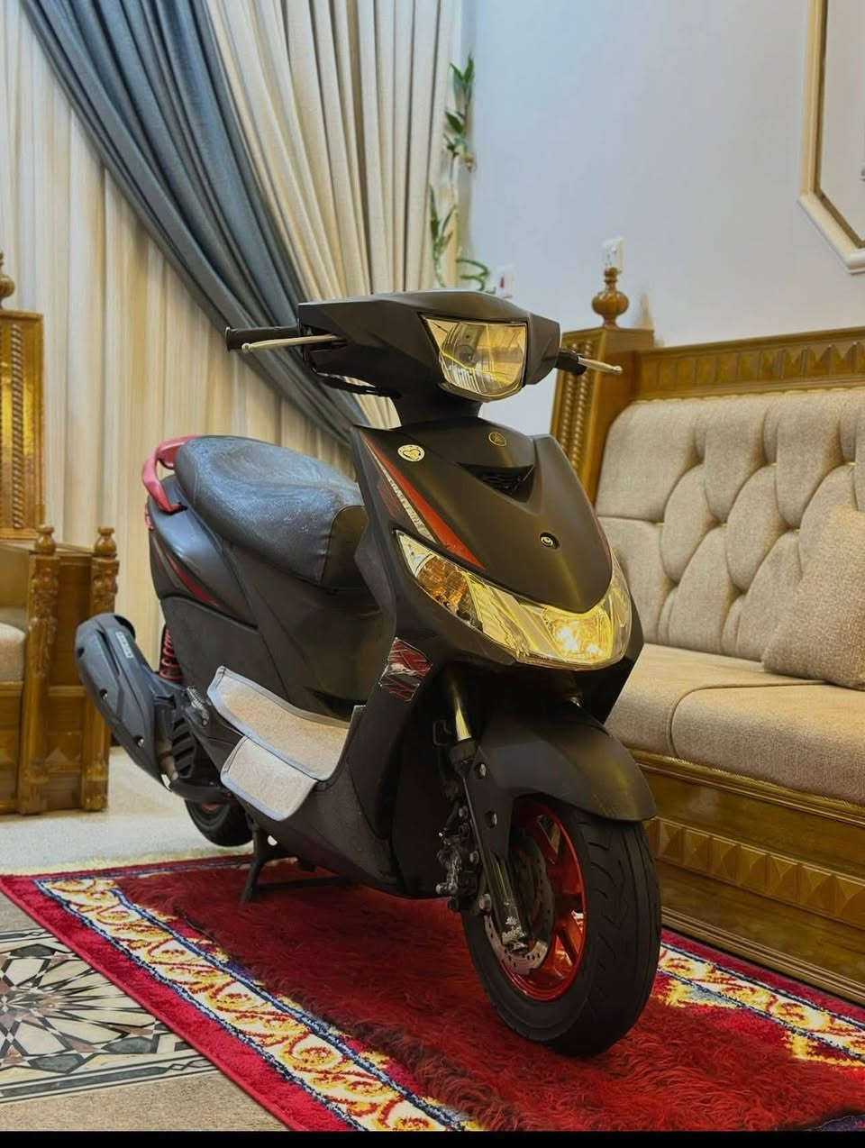 سلام عليكم جيتي ار حديث مال رمبه صارلها اقل الشهر دراجه بالكارتون ميحتاج اسولف بنضافتها مكاني بغداد حي العامل الرقم ***********
