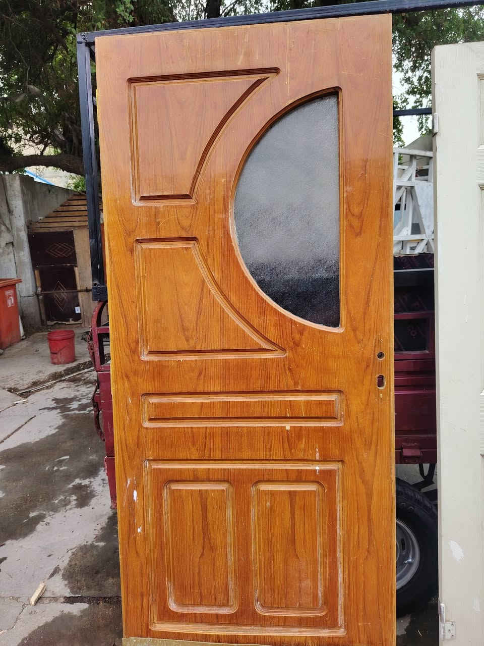 بيبان خشب • ٢م×٨٨ جوزي • ١٩٥×٨٢ ٤ أبيض