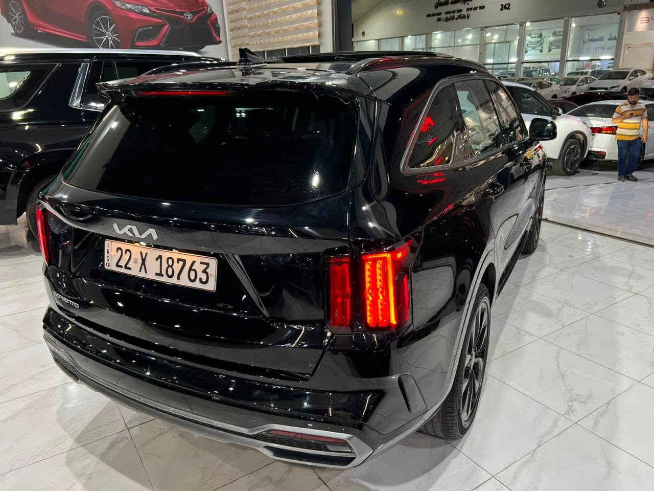 🚘🔥 كيا سورينتو X-Line موديل 2023 🔥🚘
🇺🇸 وارد أمريكي
⭐ X-Line فول فول
📍 رقم أربيل جاهز
🛣️ ماشية 30 ألف مايل فقط
🎨 ربع بونيد صبغ
✅ دواخل نظيفة
✅ إيرباك سليم
✨ حالة ممتازة جداً

🔥 أبرز المواصفات:
• X-Line Package
• دفع رباعي AWD
• جنوط رياضية 20 إنچ
• فتحة سقف بانوراما
• شاشة 10.25 إنچ
• Apple CarPlay + Android Auto
• شحن لاسلكي للموبايل
• دخول وتشغيل ذكي
• كاميرا خلفية
• حساسات اصطفاف
• مثبت سرعة
• تحذير النقطة العمياء
• تحذير الخروج عن المسار
• المحافظة على المسار
• تحذير التصادم الأمامي
• فرملة طوارئ أوتوماتيكية
• تحذير حركة المرور الخلفية
• مقاعد جلدية
• تحكم كهربائي بالمقاعد
• تكييف Dual Zone
• تحكم من الستيرن
• إنارة LED
• Roof Rails
• 3 صفوف / 7 ركاب

💰 السعر: 220 ورقة
🔥 بيه مجال 

📞 للاستفسار والتفاصيل:
***********
واتساب
***********

📌 ملاحظة:
🚘 متوفر عندي كافة أنواع السيارات وبمختلف الموديلات والمواصفات
🔥 عروض يومية وأسعار مناسبة
