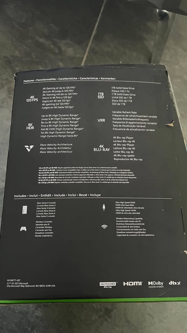 للبيع: جهاز Xbox Series X بحالة ممتازة جداً (نظافة 99%)، الجهاز مخزون وقليل الاستخدام وكأنه جديد تماماً!
المحتويات:
 الجهاز: Xbox Series X بسعة تخزين 1 تيرابايت (1TB SSD) وبكامل كفاءته وسرعته الخارقة.
 الملحقات: يد تحكم أصلية بحالة الوكالة + كرتون الجهاز الأصلي + جميع الملحقات والأسلاك الأصلية.
 حساب الألعاب (هدية مع الجهاز): يحتوي على لعبة القتال الشهيرة Tekken 8 بالإضافة إلى مجموعة ألعاب أخرى مميزة لتلعب مباشرة.
السعر: 770,000 دينار عراقي.
الجهاز نظيف جداً ، فرصة للي دور على جهاز نظيف ومخزون مع العاب جاهزة.
للإستفسار أو الحجز ***********
للبيع: جهاز Xbox Series X بحالة ممتازة جداً (نظافة 99%)، الجهاز مخزون وقليل الاستخدام وكأنه جديد ،
بيه حساب بيه اهواي العاب
