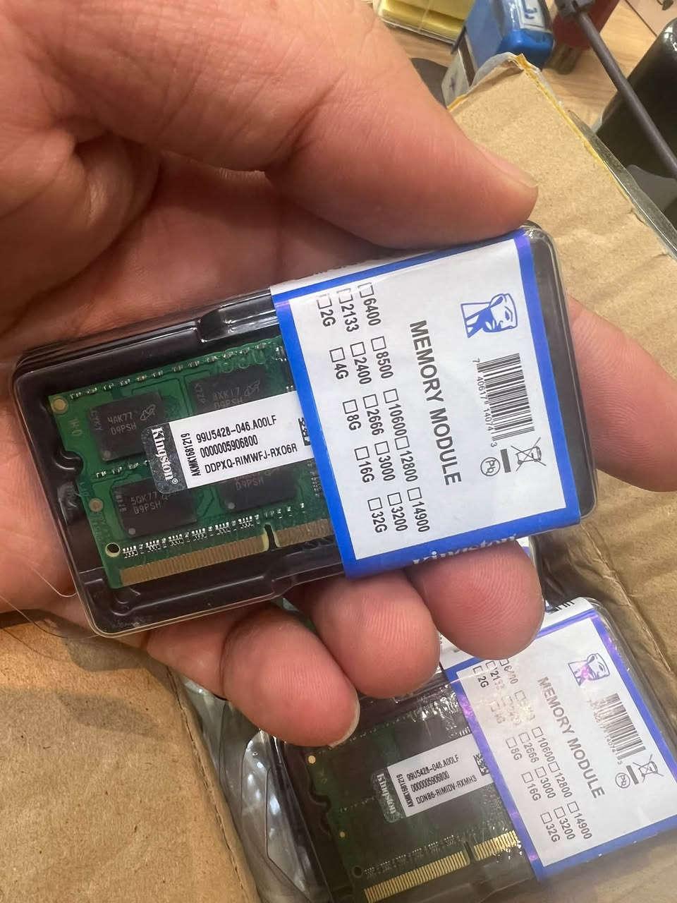 DDR3 4G laptop
رامات حاسبه

عندي 30 قطعة
سعر القطعة
6000 دينار
يوجد توصيل جميع محافظات العراق
واتساب
***********
