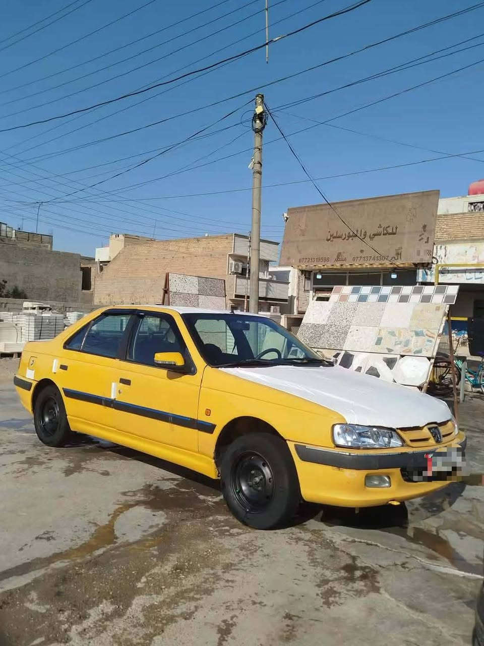 السلام عليكم.  بيجو بارص موديل 15. رقم بغداد.  دولي. بسمي قبل 10 ايام حولتها مصفرة خط وهيأة. وغرامات.  تبريد وتدفئة شغال. مكينة وكير. جدد. سيارة جاهزة للعمل. السعر 33ورقة وبيهة مجال العنوان بغداد حي اور
للاستفسار الاتصال 
***********
***********
