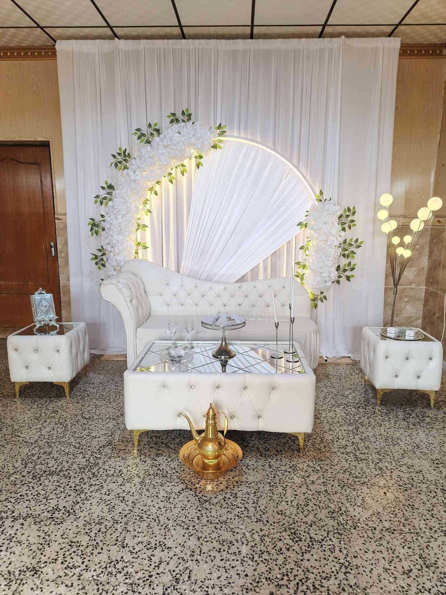 🔥 عــروض تــجــهــيــزات حــمــودي 🔥
💍 عرض نهاية شهر الـ9 💍

🎉 خـصـم 20% عـلـى كـوشـات الأعـراس 🎉

🚚 التوصيل + التركيب + الترجيع مجاناً
📍 داخل سهل نينوى فقط

احجزوا مبكراً وثبّتوا موعدكم
حتى تضمنون توفر الكوشة بموعدكم ❤️

⏳ العرض لغاية نهاية شهر الـ9 فقط

📍 عنواننا:
الموصل – برطلة – باشبيته
طريق المشاية – عامود 26

📱 واتساب واتصال: ***********
📞 للاتصال: ***********

❤️ تجهيزات حمودي ❤️
نجهز فرحتكم بأحلى كوشة وأحلى تفاصيل 💍✨
