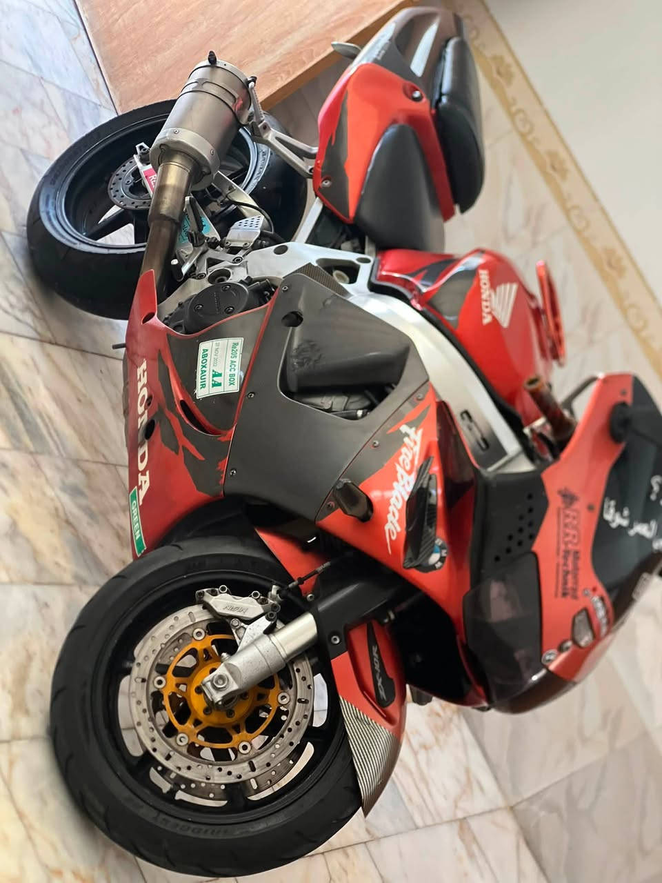 سلام عليكم اخوان CBR919RR للبيع
كفاله عامه كير مكينه
 
دراجه خير من الله مامتعوبه لا لعب ولا فصلات 

دهن احسن نوعيه اخلي الها 

مكينه نضيفه بمعنى الكلمه عليها برمجه كامله نضافتها مثل ماموضح  بلصوره اي استفسار خاص مفتوح مكاني نجف مشخاب 

***********
