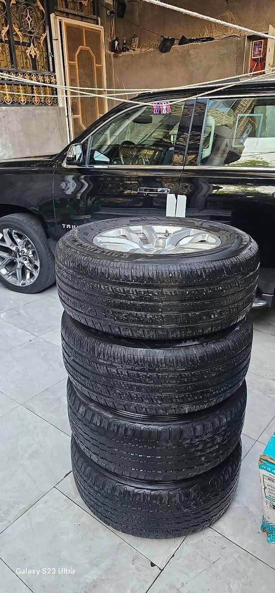 تخم ويل كب مال تاهو حجم 18 GM اصلي مال موديل23 مع التايرات نص عمر للبيع  اصلي 

***********

نص مكتوب في الصور:
- ١٣ حزيران
- ٨:٠٩ ص
- Galaxy S23 Ultra