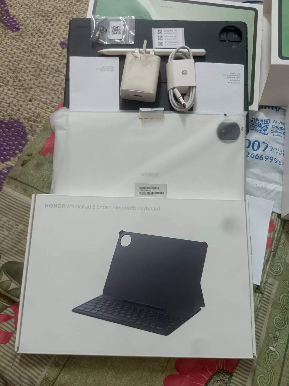 Honor magic pad2
هونر ماجك باد2
مستعمل نظافة ٩٠//١٠٠
كامل ملحقاتة الاصلية ويا
شاحنة كارتونية كيبورد
اشتريتة للدراسة للسادس من شركة الأماني
خلصت اريد ابيعة
................
بس بي خدوش من فوك  بلشاصي مصورهن

................
معالج سناب دراكون8جين3 
Snapdragon 8s Gen 3
.................
شاشة اوليد OLEDتردد144
بطارية 10050 عشرةالف ملي أمبير 
......................
ببجي 120فريم 

سعرر700 بي مجال كربلاء 
***********
