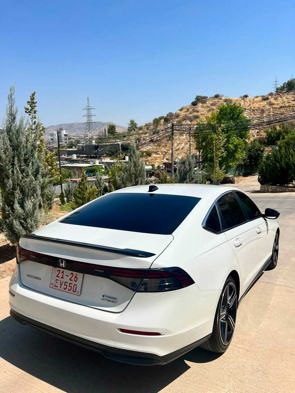 السلام عليكم
السيارة للبيع فقط 💯

Honda Accord Hybrid Sport 2024
2.0 Hybrid 

الضرر : 4 قطع صبغ + جاملغ امامي جهة السايق تعديل بارد
 
السيارة ماشية : 28 الف 

• بصمة تشغيل + دخول ذكي
• رادار أمامي + تحديد مسار
• نظام النقطة العمياء
• فتحة سقف
• لايت زينون
• مقاعد كهربائية
كير و مكينة بشرط و كهربائيات 

السعر : 170

مكان السيارة دهوك

*********** كورك / واتساب

