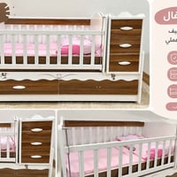 سرير أطفال • أدراج تخزين • حالة جيدة