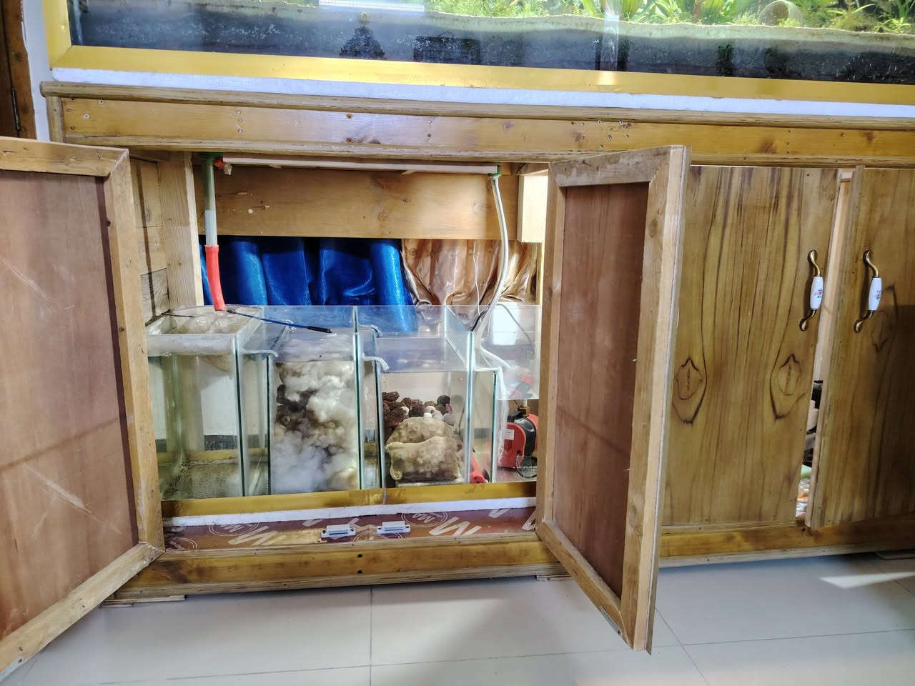 للبيع حوض سمج طول الجام ٢ متر عرض ٦٠ ارتفاع ٧٠ مزروع زرع طبيعي متعوب عليه كلش نضام تصفيه سامب ٤ مراحل كامل هو وسمج وملتحقاته كامل من كلشي جاهز اي استفسار هذا رقمي *********** مكاني حي المعلمين مال المشتل
