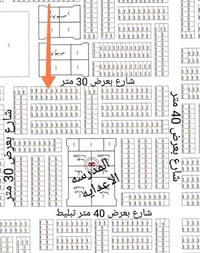الجهة اليسرى • ١٥٠م • شارع ٣٠م