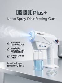 جهاز رش وتعقيم نانو احترافي Disicide Plus+ عالي الجودة لتطهير الأسطح ب...