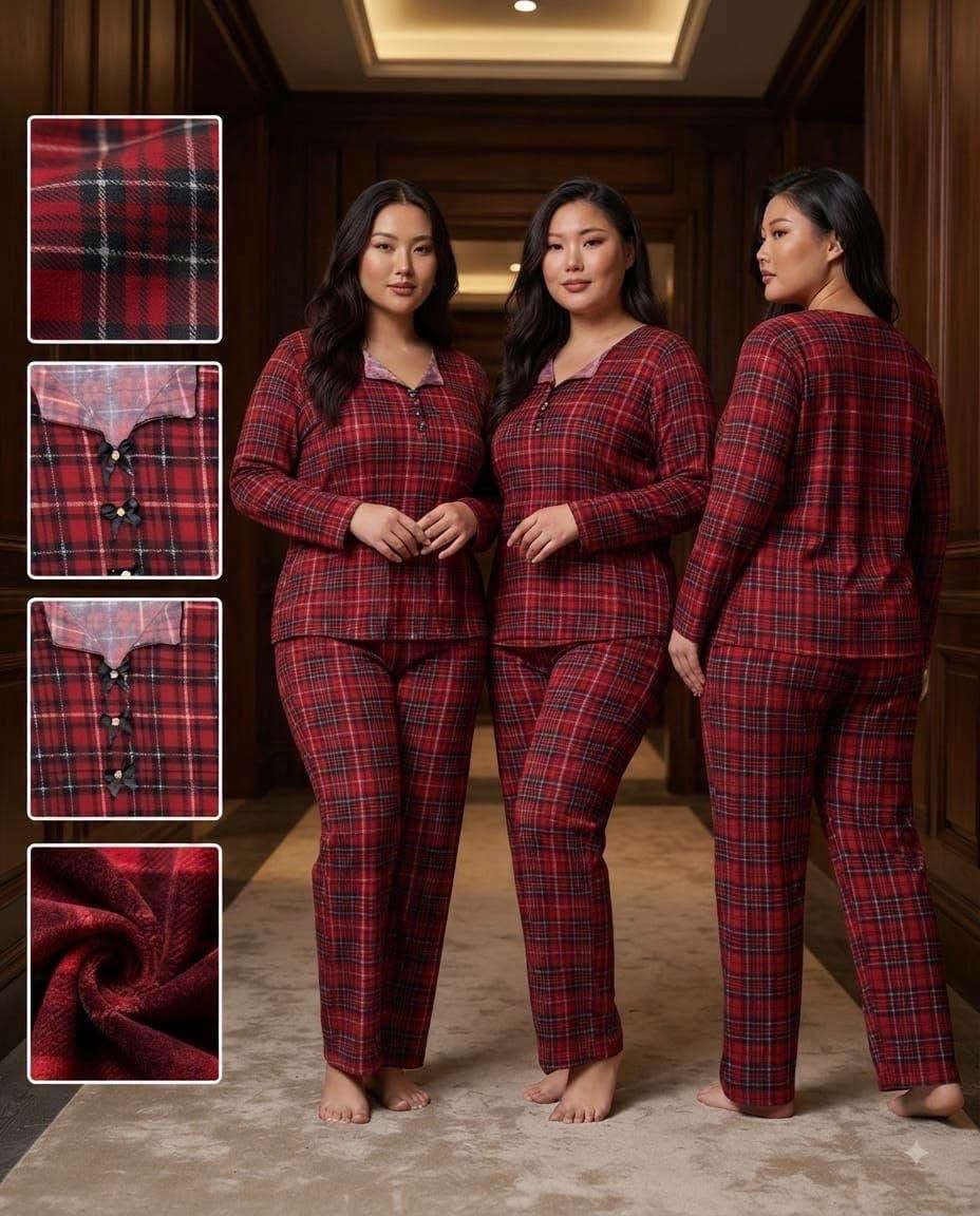 وصل وصل 😍🔥
تراك كاروهات يجننننن 😮‍💨❤️
والخامة؟ ما أحجيلكم عليها 😍✨ ناعمة وفخمة بشكل!

👗 يلبس لحد وزن 85 كغم
واللي تحب الكاروهات لا يفوتهااا 💕
