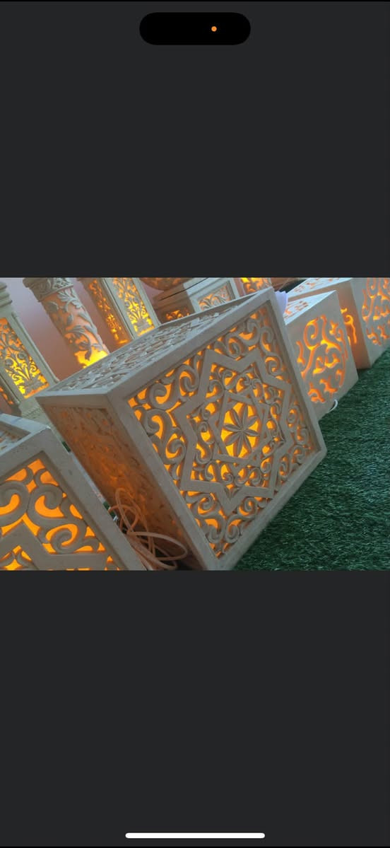إنارة حجرية • ٢٥ قطعة • جملة فقط