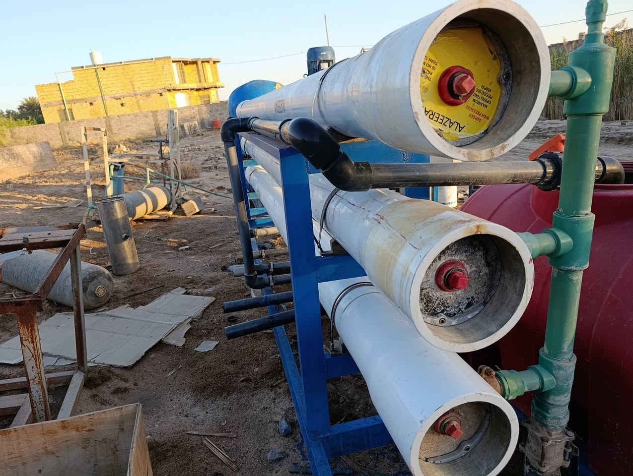 محطه ارو للبيع حجم 12طن في الساعة إيطالي سعر خاص اوتصل على هاتف وعنوان ذي قار سوق الشيوخ الحي العسكري نهاية شارع المستوصف هاتف ***********
