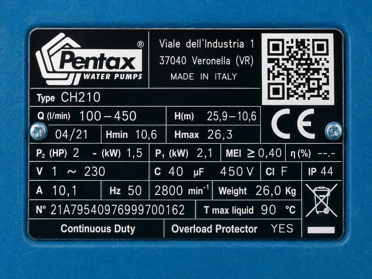الماطور للبيع شركه Pentax الايطاليه اخو الحديد ما مستعمل .

حسب اللوحة:

* 2 حصان
* 1.5 كيلوواط
* 1 فاز، 230 فولت
* صناعة إيطالية
* سرعة 2800 دورة/دقيقة
* وزن الماطور حوالي 26 كليو
مكان الدورة الاتصال ***********
