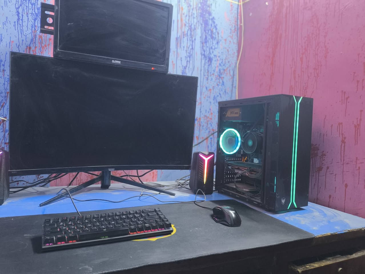 🔥 للبيع Gaming PC كامل ومرتب 🔥
🎮 مواصفات الجهاز:

🧠 المعالج: AMD Ryzen 5 2600 — 6 Cores / 3.40GHz
🎮 كرت الشاشة: NVIDIA GeForce GTX 1660 SUPER — 6GB
🧠 الرام: 16GB
⚡ SSD: WD SN530 — 256GB
💾 HDD: Toshiba — 1TB
🖥️ اللوحة الأم: Gigabyte B450M DS3H
📶 Wi-Fi: موجود
🪟 Windows 10 Pro 64-bit

🎁 ويّا الجهاز: 🖥️ شاشة Philips
⌨️ كيبورد
🖱️ ماوس
🔊 سبيكر

✅ الجهاز كامل وجاهز للاستخدام واللعب
✅ مناسب للألعاب بدقة 1080p
✅ المعاينة متاحة للجادين

💰 السعر: 800,000 دينار عراقي

📍 الموقع: دورة زراعي – أبو طيارة

📞 للتواصل: ***********

🔥 البيع للجهاز كامل مع الشاشة والكيبورد والماوس والسبيكر.
