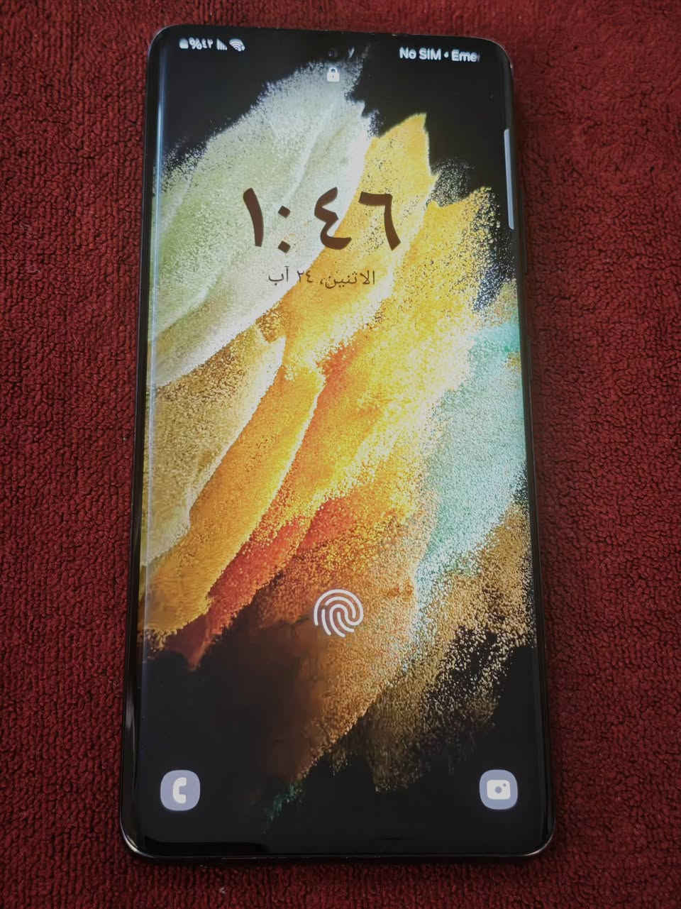 موبايل للبيع سامسونك التراء(Samsung Galaxy S21 Ultra)
موصفات 👇
..........................................................................................................................................................................
 
1_ذكره 128 كيكه 
2_رام 12
3_بطاريه 6000
4_واط 64
5_فريم 90ببجي قوي  
6_معالج سناب دراكون اقو معالج 
7_شاشه 120هيرتز 
8_صور خرافي زوم 100X
 .........................................................................................................................................................................
الجهازمابي اي عيب نضيف شرط كلا بلادي السعر(450)او بي مجال تواصل (***********)وتساب +خاص +اتصال 📞
. يرهم مرواس ايفون.
