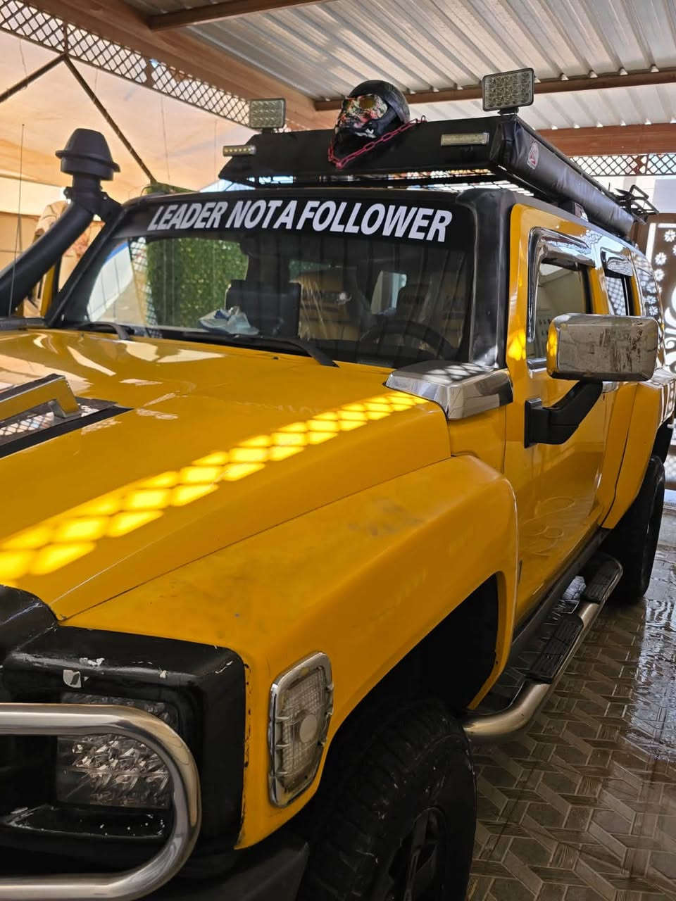 السلام عليكم اللهم صل على محمد وال  محمد
(HUMMER H3 )🧿
فول 
👈🏻موديل :2007
ملاحضه السياره كلين تايتل بدون حادث 
المواصفات 
👈🏻 اللون اصفر مميز 
تبريد ثلج 🥶
كير ومحرك ماشالله خير من الله
محرك خمسة سلندر (3700)بلادي 
منظومة غاز 🔥
شاشه كبيره
بلوتوث 
كامره 
ويل كب  
داخل كله اصفر جلد 
تخم تايرات حاله جيده 
سماعاتً دمام
نيكلال
اشاير صفح
رقم بغداد دولي(مميز)
سيارة ما تصرف عليها ألف دينار 
نوزلات بلكات مراوح عاصفه انسى الحماوه بل صيف 
🫵🏻ملاحضة اقرأ زين وغير هاي ماكو ❤️
🫵🏻ملاحظه السياره عليها تعديل اكسسورات خارجي 
👈🏻السعر :95$وبيها  مجال  بسيط🤙 وشوفت عينك النضافه 
للاستفسار الاتصال ***********
- [ ] 
عنوان السيارة  (بغداد )

