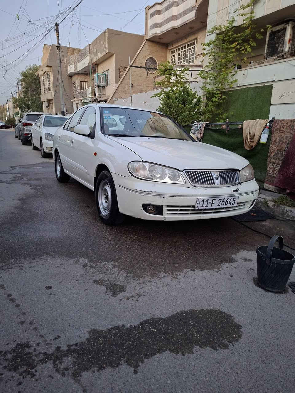 سلام عليكم نيسان سني ياباني محرك 1800 قبق اسود كير اتوماتيك مديل 2008 رقم بغداد سياره بيه صبغ قطعتين سعر 75 وبيه مجال المكان بغداد الحريه رقمي ***********
