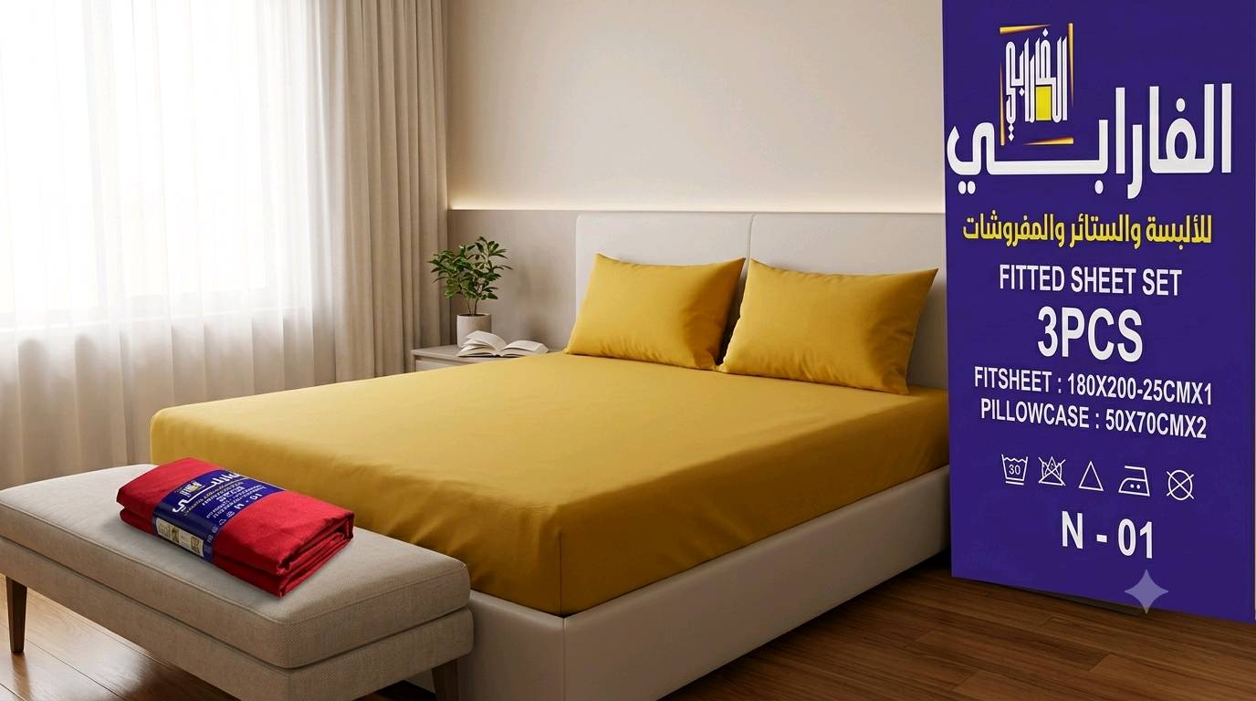 شرشف نفرين مع وجه مخدة عدد2  السعر 10 الف