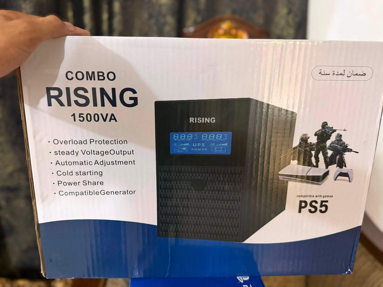 � للبيع PS5 Slim + UPS
• PS5 Slim نسخة أوروبية 🇪🇺
• سعة تخزين 1TB
• استخدام شهر واحد فقط 
• نظيف جداً وحالته ممتازة100‎%‎
• يد أصلية
• UPS RISING 1500VA ⚡
• UPS بحالة ممتازة وضمان سنة

💰 السعر:825.000 

📩 للجادين فقط***********
