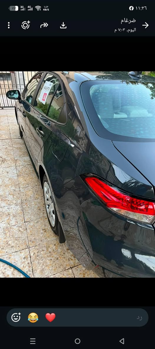 السلام عليكم كورلا امريكي دخول جديد بدون رقم مكفولة كفالة عامة ماشية 5900 موديل 25 لون اسمنتي السيارة LE  مكان السيارة بغداد السيارة بانزين بس الدعامية راجعة نفسة بدون ايرباك  رقم الهاتف ***********
