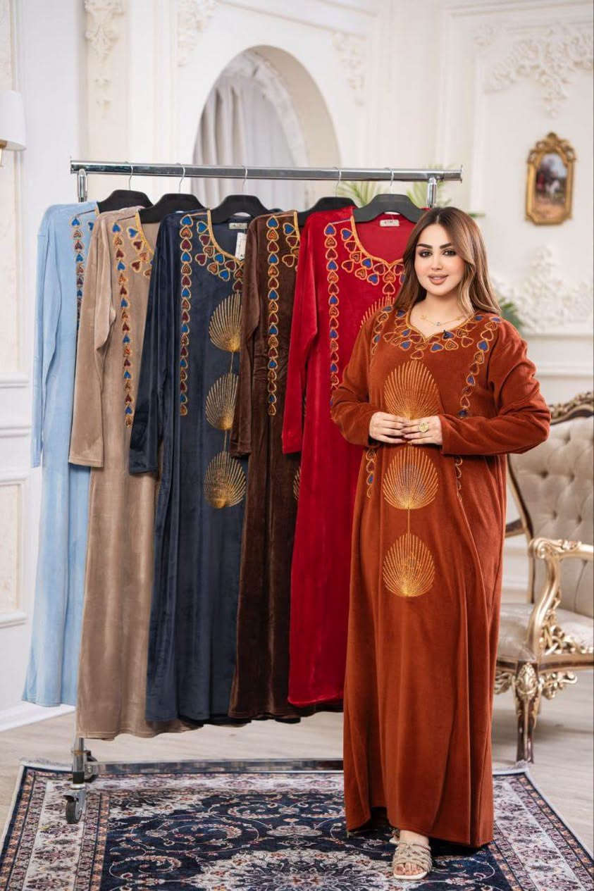 دشداشة نسائي • مخمل سوفت • مقاسات L-3XL