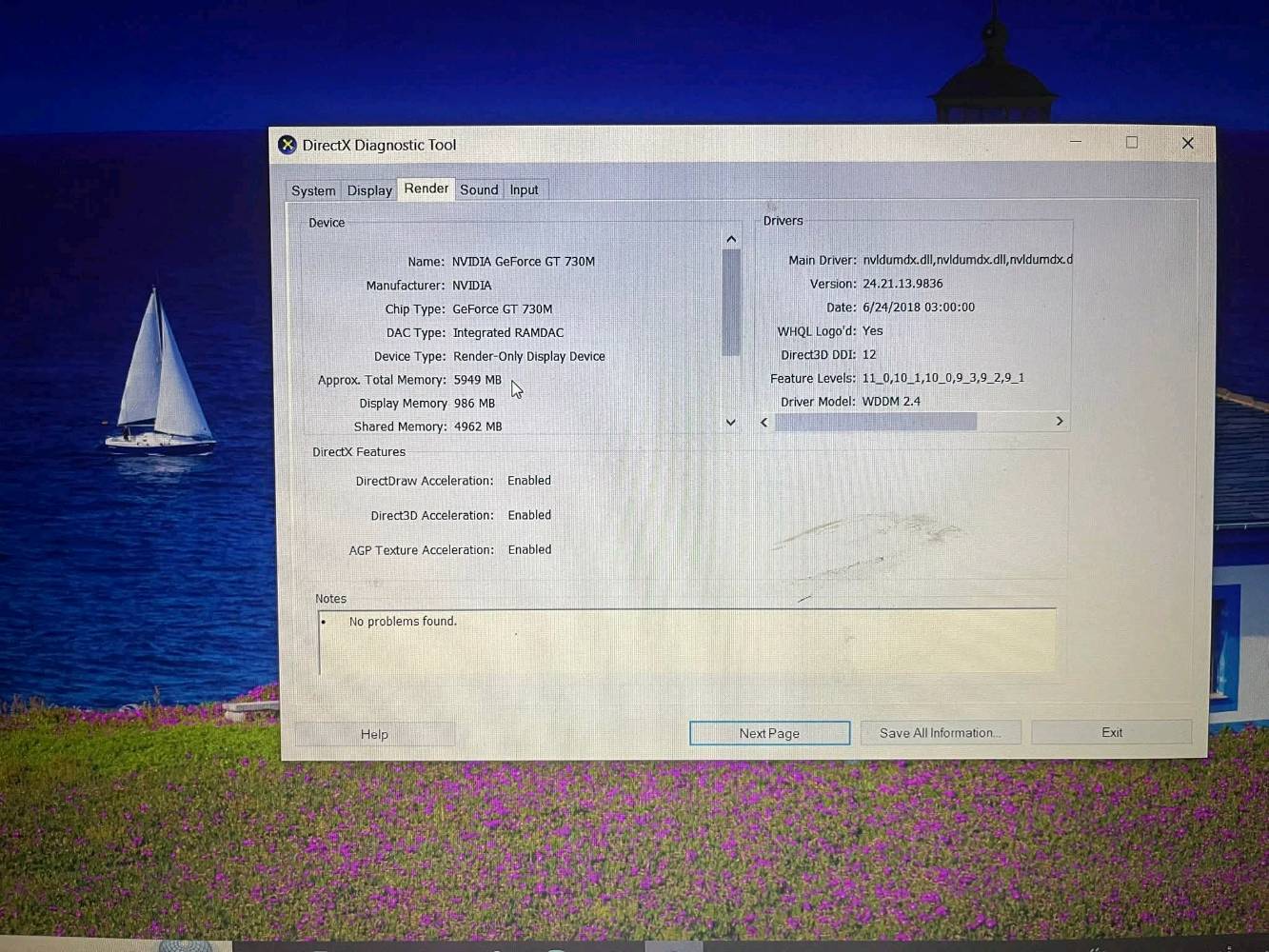 لابتوبت لينوفو ثينك باد t540p
معالج انتل ٧ جيل ٤
كرت شاشه داخلي ٤g
كرت شاشه خارج من نفيديا gtx730m
ذاكره ٢٥٦g
رام ١٠