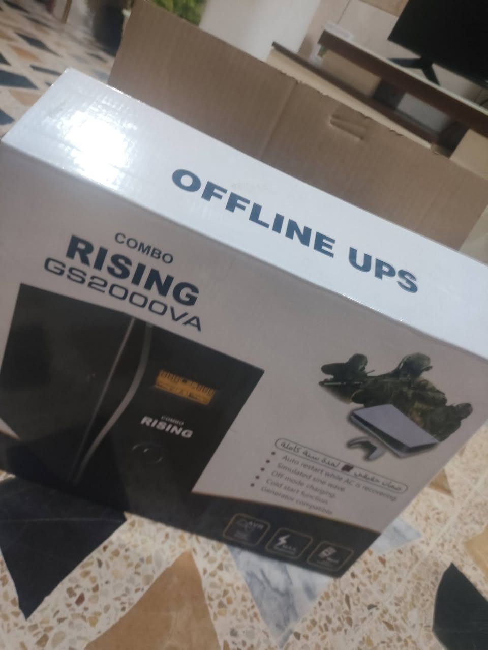 UPS 2000 
مستعمل يومين مابيه شي ما مفتوح لا عطل أخو الجديد يشغل بلاي ستيشن 5 و إكس بوكس سيريس إكس يطول 45 دقيقه بدون كهرباء 
لتواصل ***********
سعر مالته 80 الف
