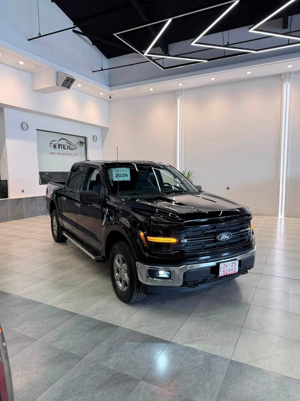 ناوى :- فورد F150
موديلي :-2024
ريشتني :-39000 mil ماشي
رةنگى :-رەش …اسود 
مواسفاتى :-XLT
تايتل ليدراو :- كلين تايتل
رقم شاصي :-

* * * * * * * * * * * * * * * * * * * * * * * * * * * * * *
‎العنوان📍address📍ناونیشان
‎     اربیل ~ erbil ~ هەولێر
Oneil cars  ~ شركة ئونيل

* * * * * * * * * * * * * * * * * * * * * * * * * * * * * * *
‎📵🔕 اوقات الاتصال من ساعة 9ص - 11م  🔕

Mobile: 📲🤙  ………..معرض……….Watss ap

***********

***********
