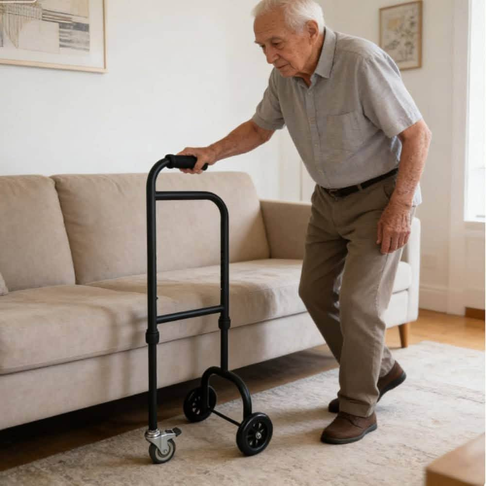 🚶‍♂️✨ مشاية متحركة ومساعد وقوف لكبار السن وذوي الاحتياجات الخاصة ✨🚶‍♀️

هل تبحث عن وسيلة تساعد كبار السن على الوقوف والحركة والتنقل بسهولة وأمان؟ 💙
متوفر الآن مساعد الوقوف والمشاية الجانبية المتحركة بتصميم عملي ومريح، مناسبة للاستخدام بجانب 🛏️ السرير و🛋️ الأريكة و🚽 المرحاض.

🔹 المميزات:
⚙️ ارتفاع قابل للتعديل من 80 إلى 92 سم
🛞 عجلات لتسهيل الحركة دون الحاجة إلى رفع الجهاز
🛑 عجلات مزودة بفرامل لمزيد من الأمان والثبات
🤲 مقابض إسفنجية مريحة ومانعة للانزلاق
💪 هيكل معدني من الفولاذ الكربوني
⚖️ تتحمل وزنًا يصل إلى 130 كغم
👴 مناسبة لكبار السن وذوي الاحتياجات الخاصة
🏠 عملية للاستخدام داخل المنزل والتنقل بين السرير والكرسي والمرحاض

💰 السعر: 45  ألف دينار فقط 🔥

📱 رقم الموبايل والواتساب: ***********
🚚 خدمة توصيل لجميع المحافظات 🇮🇶

#مشاية #مشاية_كبار_السن #مساعد_وقوف #مساعد_حركة #ذوي_الاحتياجات_الخاصة #كبار_السن #مستلزمات_طبية #مستلزمات_كبار_السن #مشاية_متحركة #بغداد #بابل #الحلة #كربلاء #النجف #الديوانية #واسط #ميسان #البصرة #ذي_قار #المثنى #الانبار #نينوى #كركوك #ديالى #صلاح_الدين #العراق #توصيل_لجميع_المحافظات

نص مكتوب في الصور:
- 80-92cm/31.5-36.22in 29cm/11.42in