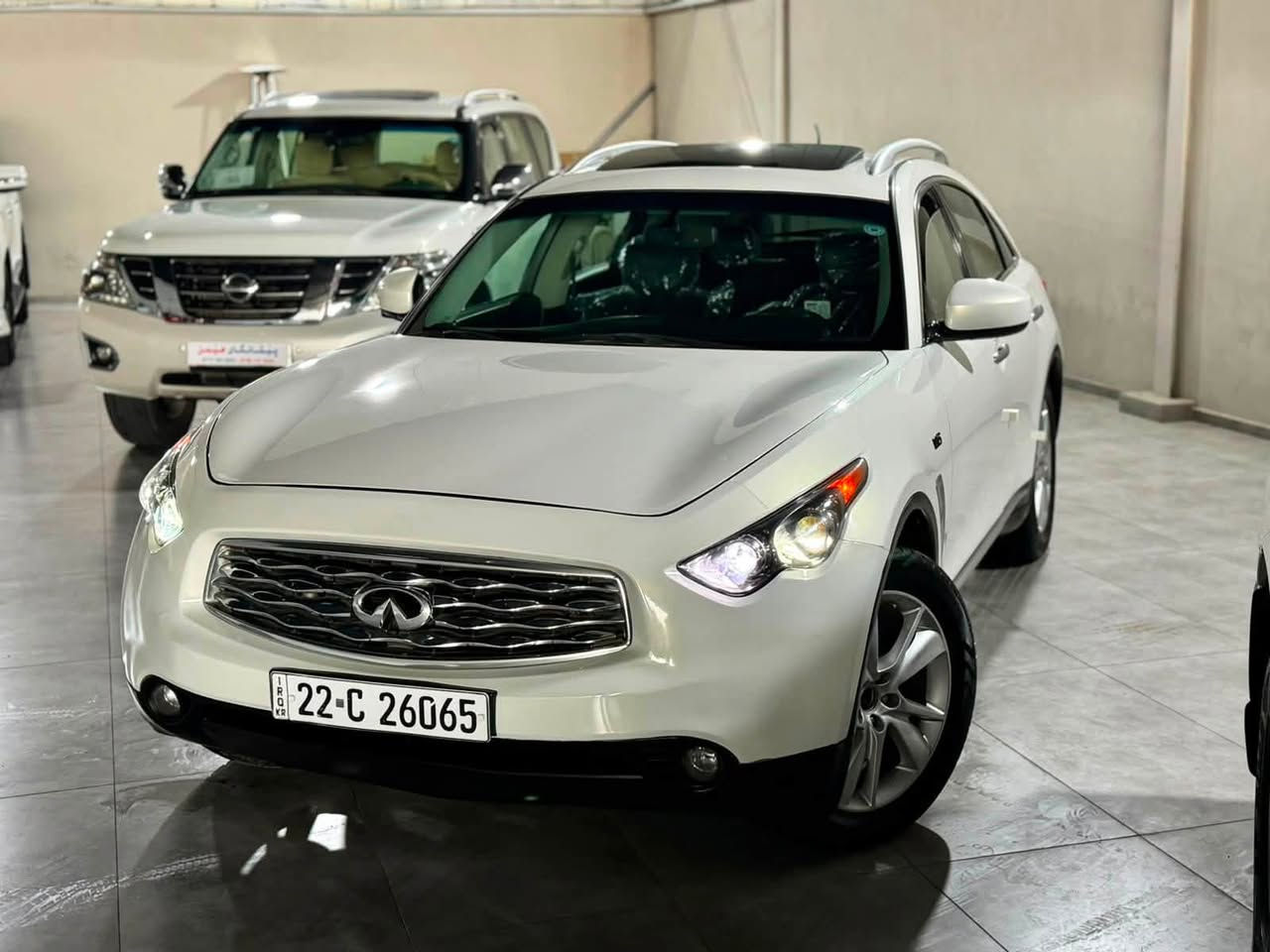 ﷽
‏INFINITI FX35 2009
أنفنيتي FX35 موديل 2009
فول مواصفات
--------------------------------------
مكان🌆:سليماني                    سعر💵: 93$
تليفون☎️: ***********
***********
--------------------------------------
محريك V6 سته سلندر
گير و محريك بشرط مامفتوح
بدون صوت بدون صرف بدون خلل بشرط فحص
ماشيه 170 الف كيلومتر
--------------------------------------
سيارة بها قطعه صبغ بشرط بدون دواخل 
--------------------------------------
مواصفات
{{ بصمة - سلايت - ستيرن كهربا  - شاشة - كشنات جلد - كشنات تتفيئة و تبريد - كشنات كهربا - فورميكا - تبريد مركزي- كشن خزن - ٤ كاميرا - بلاجكتور - ڤوليوم - تحديد سورعة - بعد }}
--------------------------------------
أربع تاير و ويل جديد سيارة جديد بدون مصروف
سيارة شرط بدون اى نواقص گير و موحريك و حدادي و كاهرباى كله بشرط
سبير ما نزله
سنوية و رقم جديد سنوي بأسمي تحويل غرامة بشرط
--------------------------------------
كوردي
﷽
‏ INFINITI FX35 2009
ئينفنيتي مؤديل 2009فول مواسفات
---------------------------------------
شوين🌆: سليمانى                    سعر💵: 93$
مؤبايل☎️: ***********
***********
---------------------------------------
مه كينه V6 شه ش بستؤن
گير و مه كينه ى به شه رت نه كراوه ته وه
سه وت و سه رف و خه له لى نييه به شه رت
 170 هه زار كيلؤمه تر رؤيشتوه
---------------------------------------
يه ك بارچه ي بوياخه  بي ناو گرتن 
---------------------------------------
مواسفات
{{ به سمه - سلايت - شاشه - ٤ كاميرا - كوشن خه زن - - كوشن جلد - كوشن هيته ر و تبريد- دوو كوشن كاره با - فؤرميكا - ته بريد مه ركه زى - بلاجكتؤر - تحديد سورعه - زؤر مواسفاتى تر }}
---------------------------------------
چوار تايه ويلى لؤكى بؤ به ستراوه
كامل سيرڤزى بؤ كراوه و يه ك دينار مه سروفى نييه
سه نه وى و ره قه م وهه زه ى تازه يه به ناوى خؤمه وه يه
سبيري دانه به زيوه 
{{ گير و مه كينه و كاره باى و هه موو گيانى به شه رت }}
---------------------------------------
