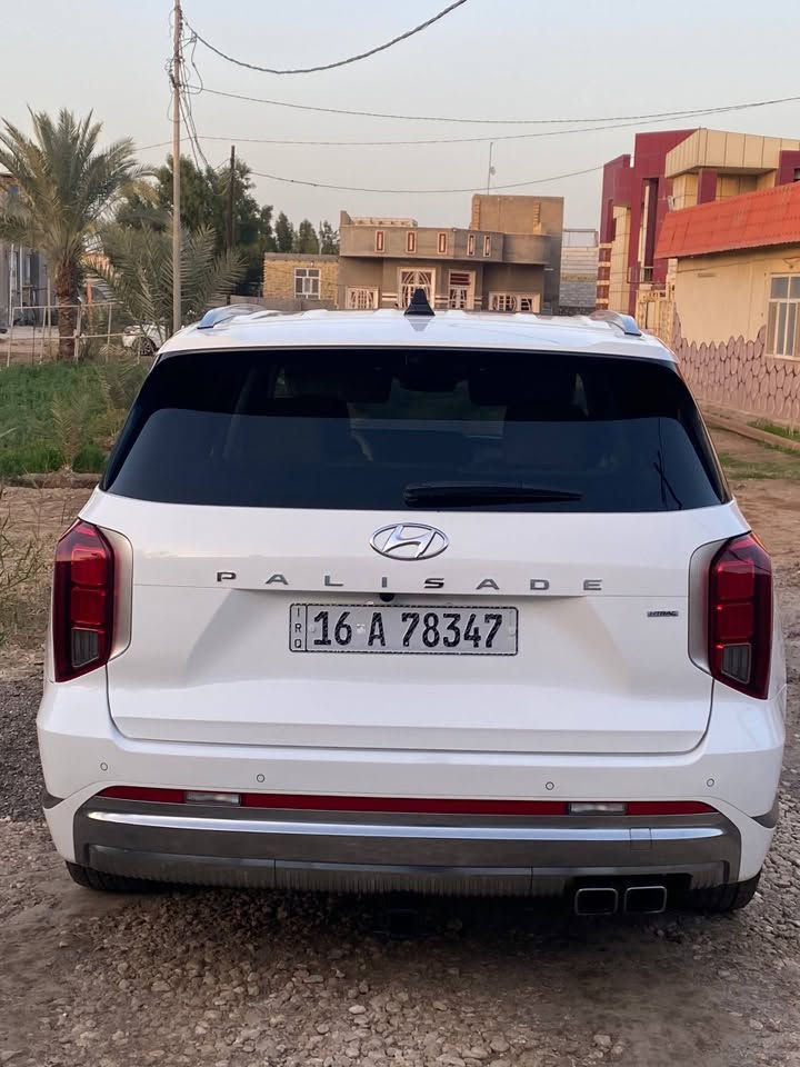 هونداي بلسايد
موديل 2024 اعلى فئه(كالكرافي)

فول 1/1 اعلى فئة
1 - اللون / ابيض صدفي 
2 - العداد 26الف mi
3 -  رقم قادسيه شهداء 
4-  شاشة عرض(داتا شو)
5- المحرك   v6    3.8 <
6- بصمة تشغيل + بصمة ابواب
 +تشغيل عن بعد نظام 
تقديم وترجيع  على بصمه 
8-  فتحة سقف عدد ٢
9- سماعات هارمن گاردن 16 سماعة
10- رادار امامي  + خلفي+رادار جانبي  
11- حساسات امامي + خلفي 
12-  كامرات عدد 6  360 درجة 
13- كشنات امامي خزن ميموري +مساج 
14-  كشنات كهربائي تدفئة وتبريد
15- كشنات جلد ملكي 7 راكب قلاب كهربائي 
16- جميع الكشنات تدفئة تبريد
17- بردات جانبية
18- تبريد مركزي امامي + خلفي منفصل التحكم
19-تحكم ستيرن + شفتات
20- تدفئة ستيرن 
21- مرايا هيتر + تعتيم 
22- صندوق كهربائي شفط
23 - وضعيات قيادة  (٥)
24- ويل كب حجم  ٢٠ 
25- اوتو هولد + نقطة عمياء 
26- سايد بريك بصمة + مثبت سرعة
27- شحن لاسلكي 
28 - إشارات بالمرايا  + إشارات جانبيه
29 - اوتو هولد
30 - تحديد مسار
31 -شاشة ديجتال كبيرة
32 -تشغيل عن بعد 
33 - استيرن رجاج
35 - نظام مانع انزلاق 
36 - نظام نزول منحدرات 
37 -كشنات Vip منفصل ملكي
الحادث مصبوغه حزام ما عدا الجنطه

السعر 290
مكاني الديوانية مركز 
الرقم ***********

