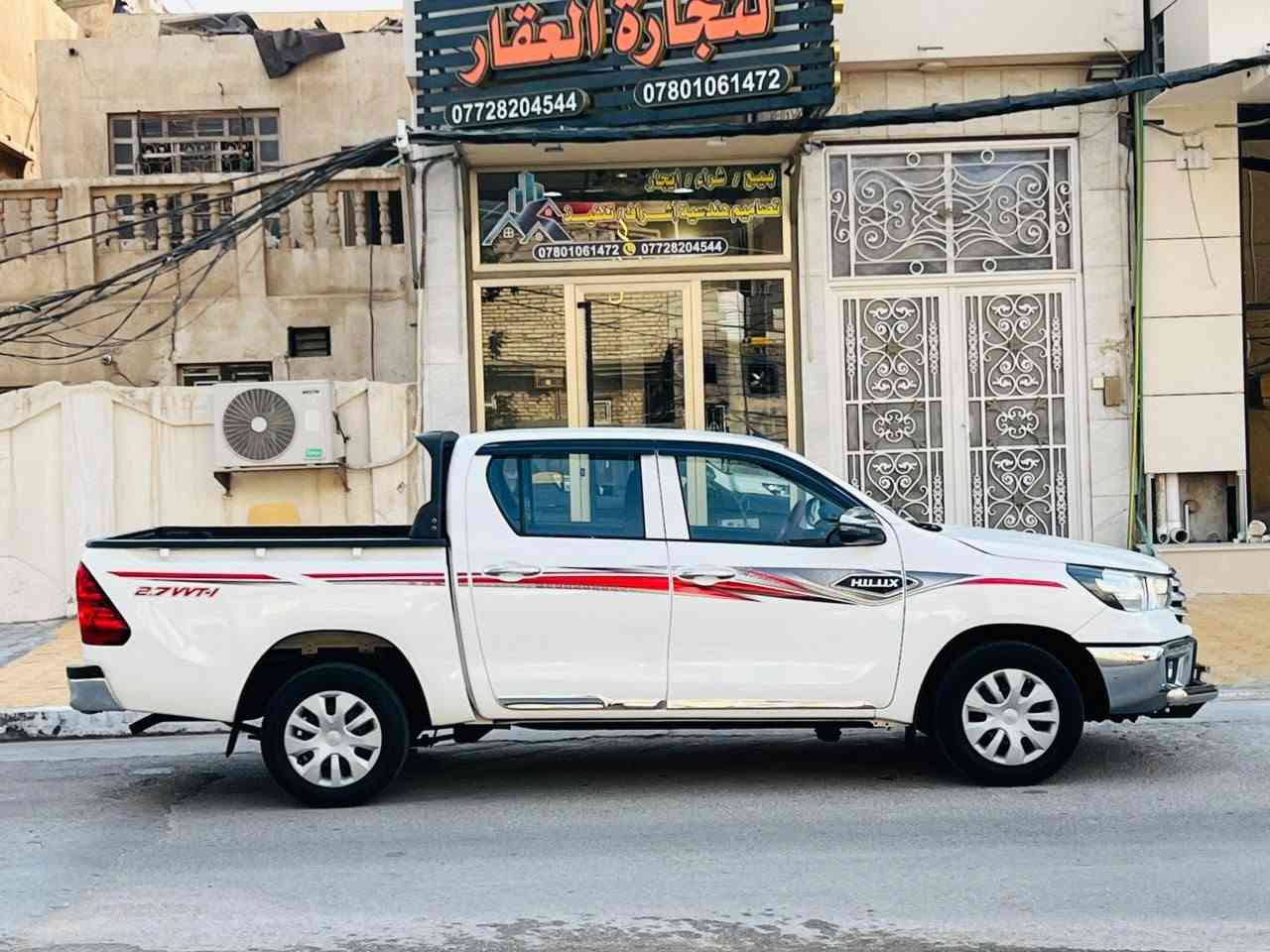 تيوته هايلوكس كويتي مديل 2021/ مكينه بانزين/كفاله عامه سعر 193 وبيه مجال للاستفسار الاتصال *********** مكفوله من صبغ وضربه وتبديل مواصفات كويتي تحكم ستيرن حساسات خلفيه مري شفط داخل صاج جكات بنيد  مكينه مامفتوحه مكينه وكير مكفولات حداديه جديدهه تخم تاير جديد تبريد شغال ثلج رقم اربيل سنويه لل 27 تحويل او وكاله سياره جديده وجاهزه وأي نقص مابيهه مكان سياره كربلاء كربلاء, العراق
