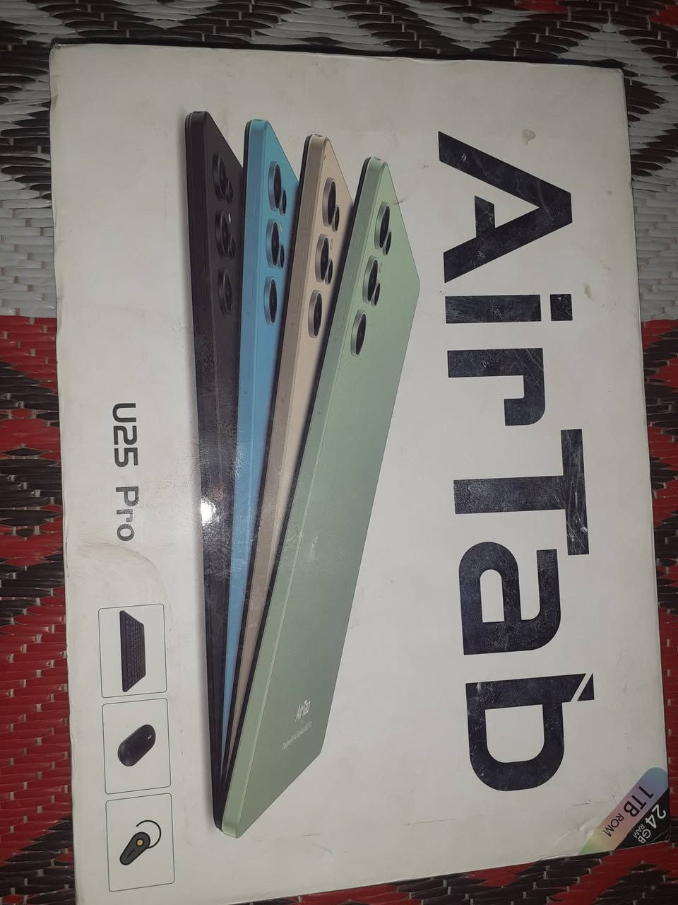 *للبيع AirTab U25 Pro - طقم كامل*

نضافة 100% استخدام شهرين بس
512 ذاكرة / 12 رام
10 انش
وياه كيبورد + ماوس + شاحنة الأصلية (القلم ضايع)
شحن يدوم، ما معلك

السعر: *125 ألف وبيه مجال للشراي*
ا-للتواصل اتصال على هاذه الرقم ***********
