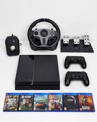 سيت بلايستيشن 4 كامل للبيع – ويا كل أغراضه 🔥  PS4 بحالة جيدة، استخدام ...