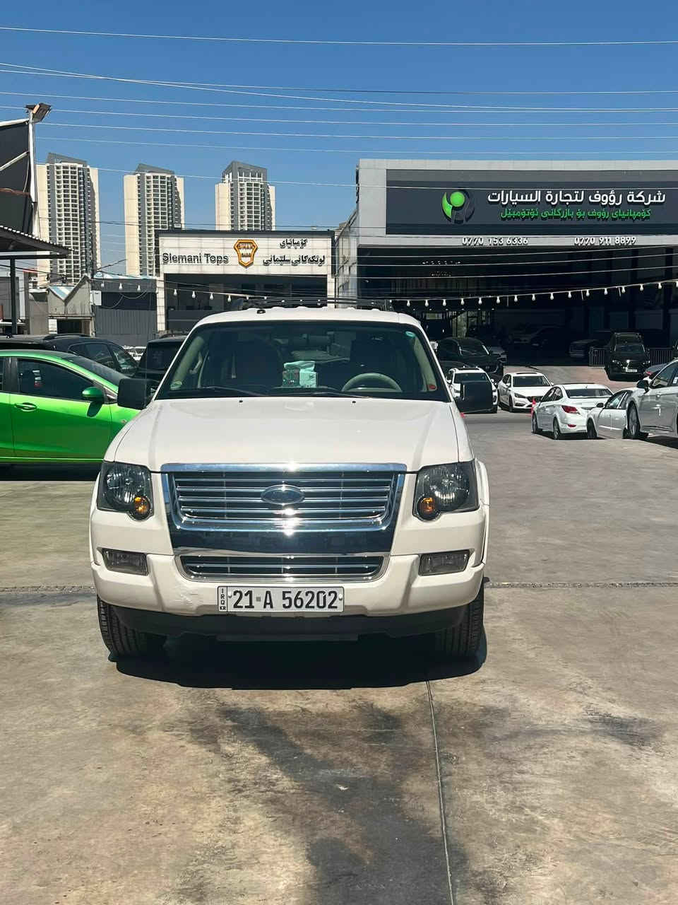 إعلان بيع* 🚗

*فورد اكسبلور 2008 للبيع*

*المواصفات:*
- *الموديل*: 2008
- *المحرك*: 6 سلندر 4.0L
- *ناقل الحركة*: اوتوماتيك
- *الدفع*: 4x4 دبل
- *اللون*: [ابيض]

- *الحالة*: [نظيفة حدادية تايرات جدد السيارة بيها قطعة وحدة
- *الرقم*: [ سليمانية  سنوية لحد [ 2030) 
- *الإضافات*: [تبريد / شاشة / كشنات كهرباء  / حساسات /]

*السعر*: [السعر المطلوب] 105 ورقه 
*السيارة*: بيها مجال بسيط للشراي

*مكان السيارة*: [الضلوعية /*********** 
*ملاحظة*: السيارة ما بيها اي مشاكل، مكفولة من المحرك والكير والحدادية
