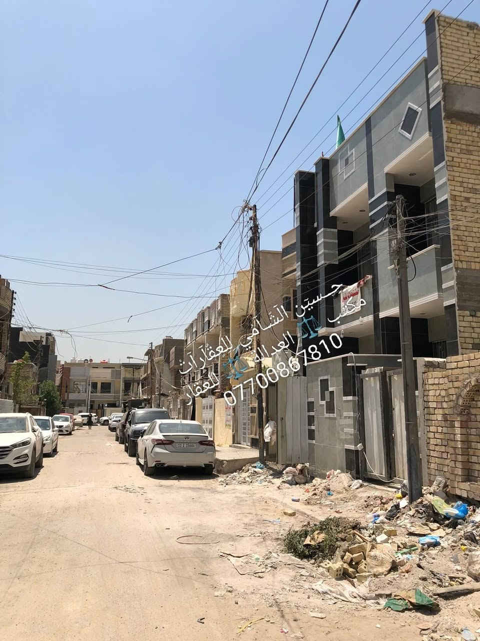 🧿﷽ 🧿
 📌 مشتمل للبيع 🏡
📌تسليم مفتاح 🔐
📌مساحه 70م 
📌ط1 كراج وخدمات خارجيه وحولي واستقبال  وغرفه وخدمات
📌ط2 غرفتين نوم  وخدمات وسطحين وبيتونه
📌 الرصيف 3م  والشارع 15م
📃✏️العنوان 📌 بغداد  الشعب خلف العياده الشعبية 🏡 

📌عنوان المكتب #مڪتبَ_آلُِعٍدِآلُِة_لُِلُِعٍقٌآرٍ 
 بٰٰيٰع&شراء&بٰٰناء&هدم&دور &تہٰصہٰميٰم &اشرافہٰ&تنـِفيـٍذ
📌🌐بغداد الشعب شارع الاسواق المركزية مجاور مسبح العدالة 🌐
📌للاستفسار اتصل ☎️ 📞 *********** ويوجد واتساب وماسنجر
حٍسين آلُِشُآمي لُِلُِعٍقٌآرٍآت🪐
اتعلموا إشارة 
‏

نص مكتوب في الصور:
- حسين الشامي للعقارات
- مكتب العدالة للعقار
- ***********
- حسين الشامي للعقارات مكتب العدالة للعقار ***********