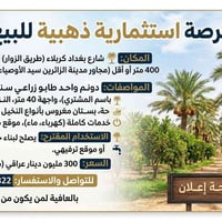 شارع بغداد كربلاء • دونم واحد • طابو زراعي سند ٢٥